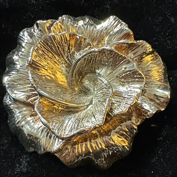 Sterling Silver Floral Brooch